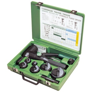 Zestaw wycinaka hydraulicznego do otworów PG9-PG21 Quick Draw KLAUKE / GREENLEE 50356151SET